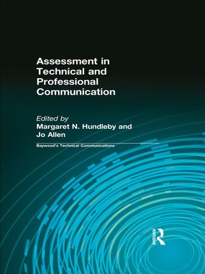 cover image of Assessment in Technical and Professional Communication